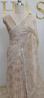 TISSUE NET SAREE