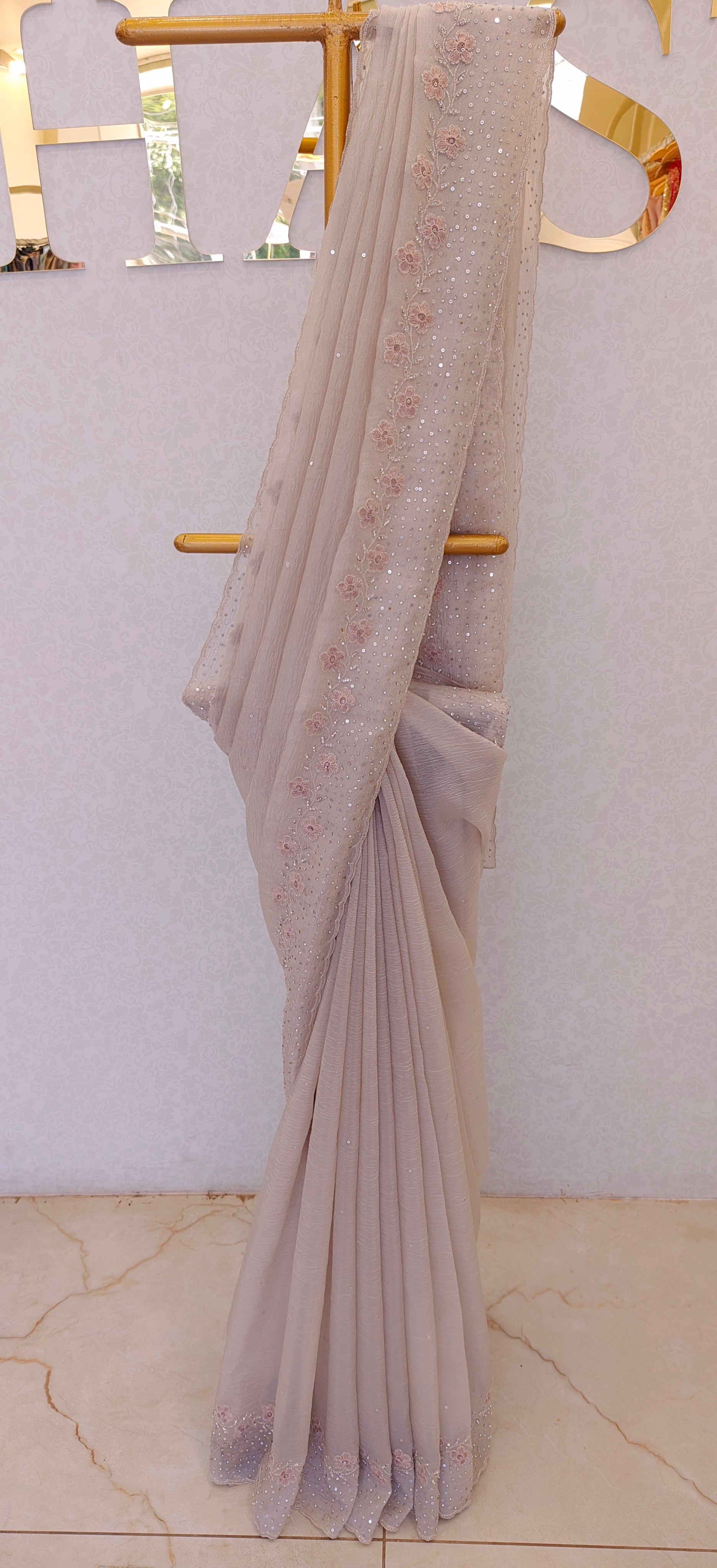 CRUSH ORGANZA SAREE