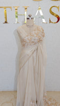 PURE FLOWY ORGANZA SAREE