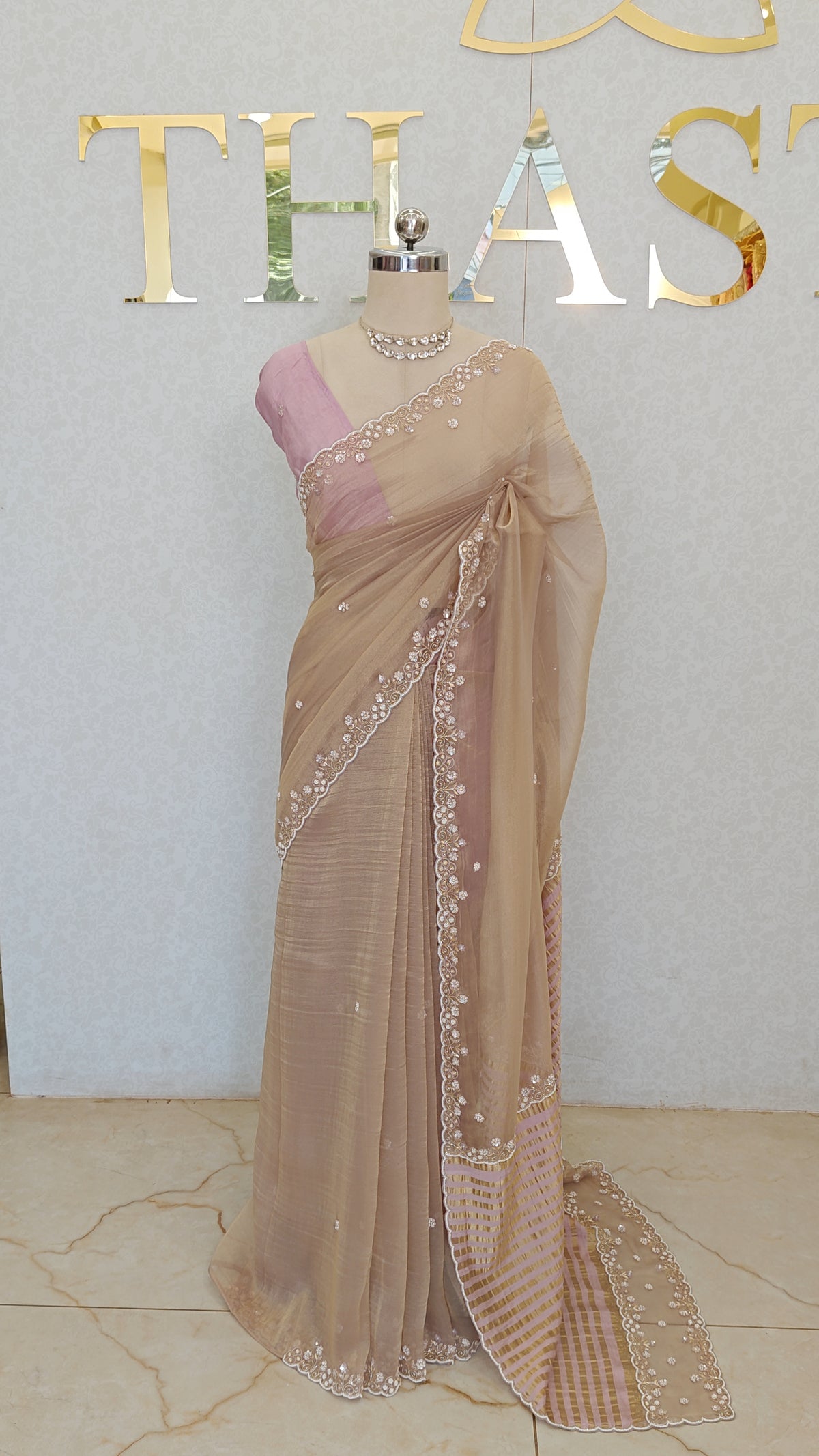 TISSUE ORGANZA SAREE