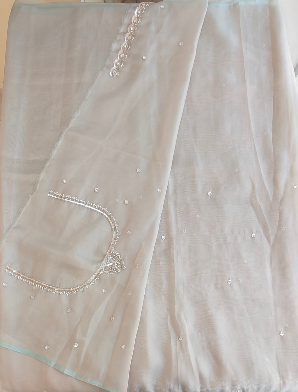 Tissue organza saree