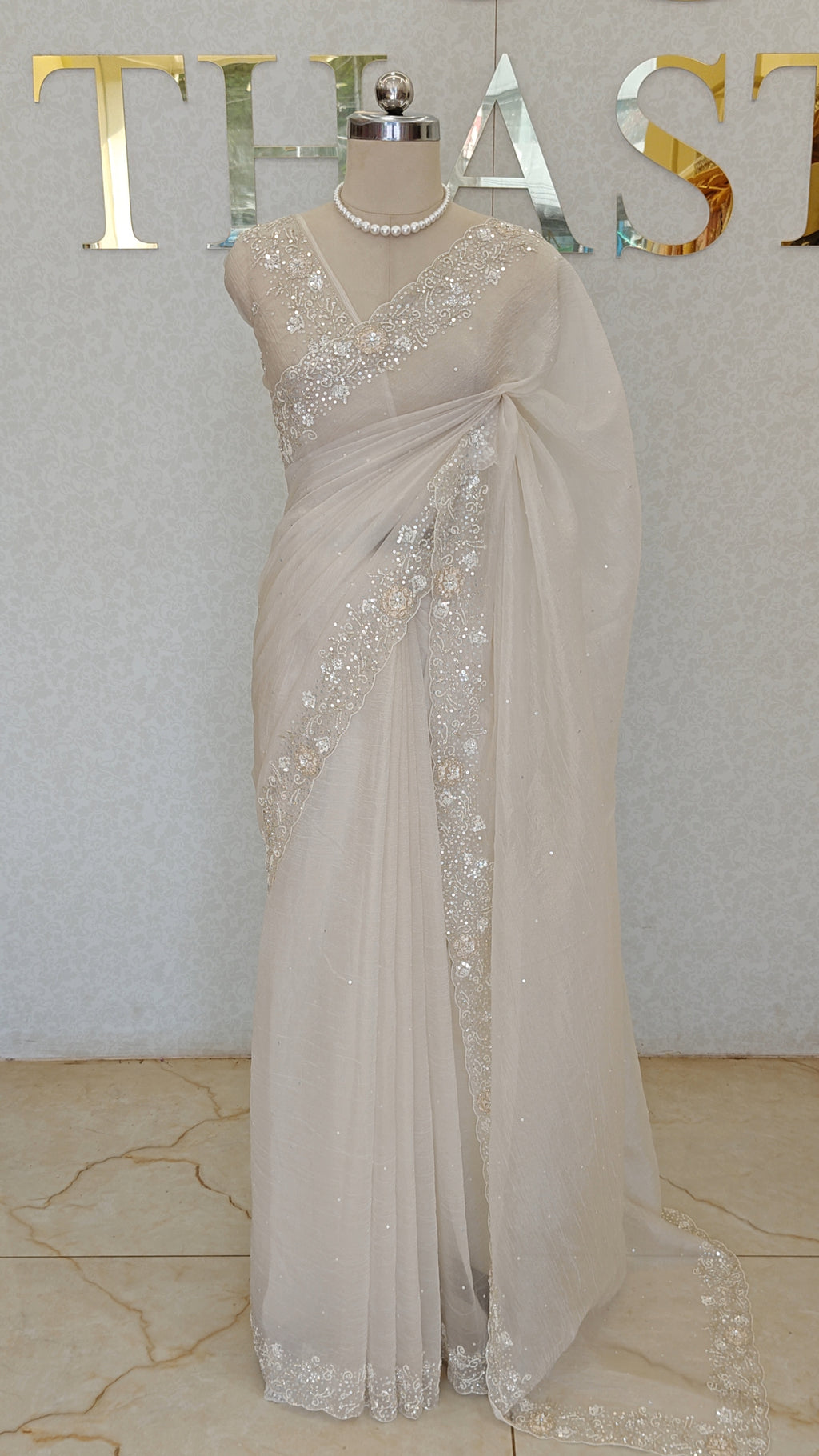 CRUSH ORGANZA SAREE
