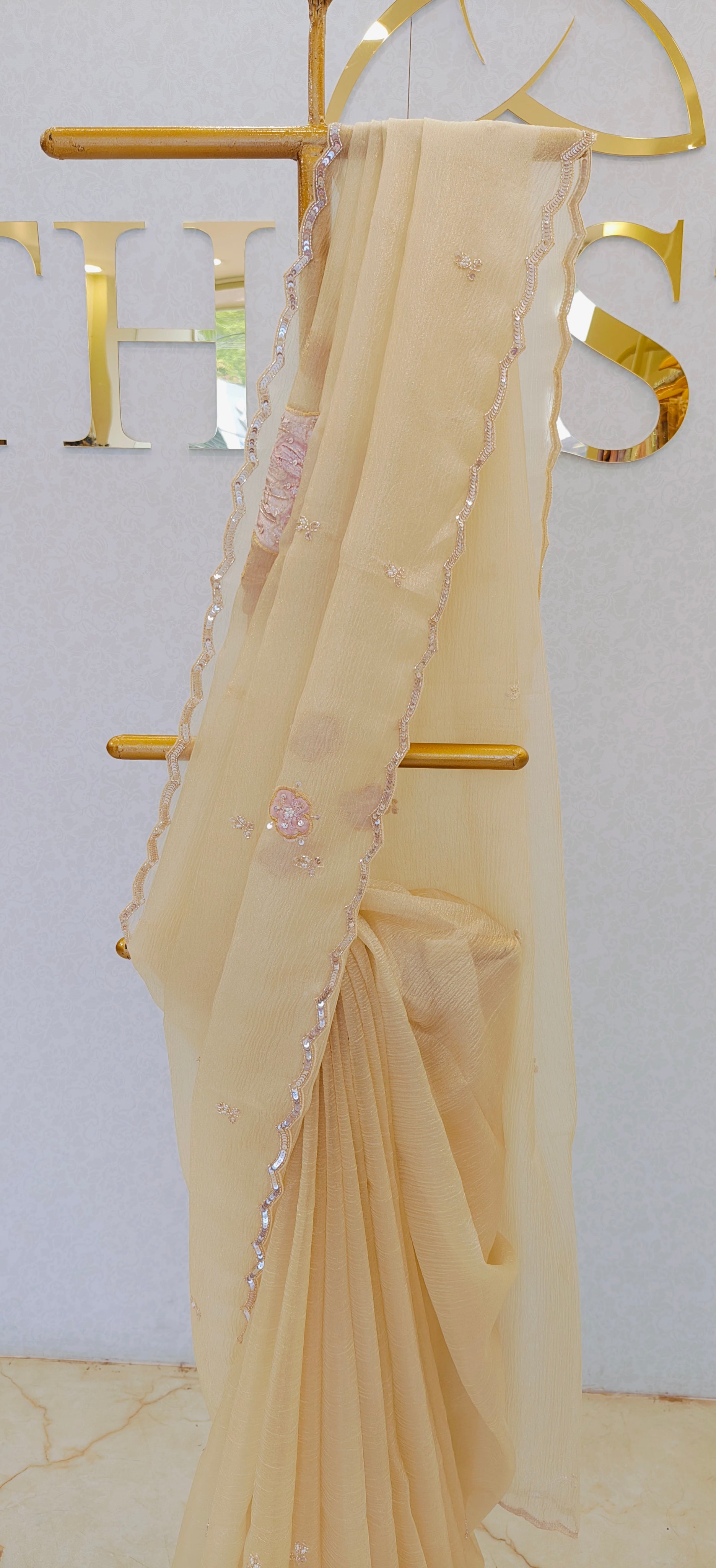 CRUSH ORGANZA SAREE