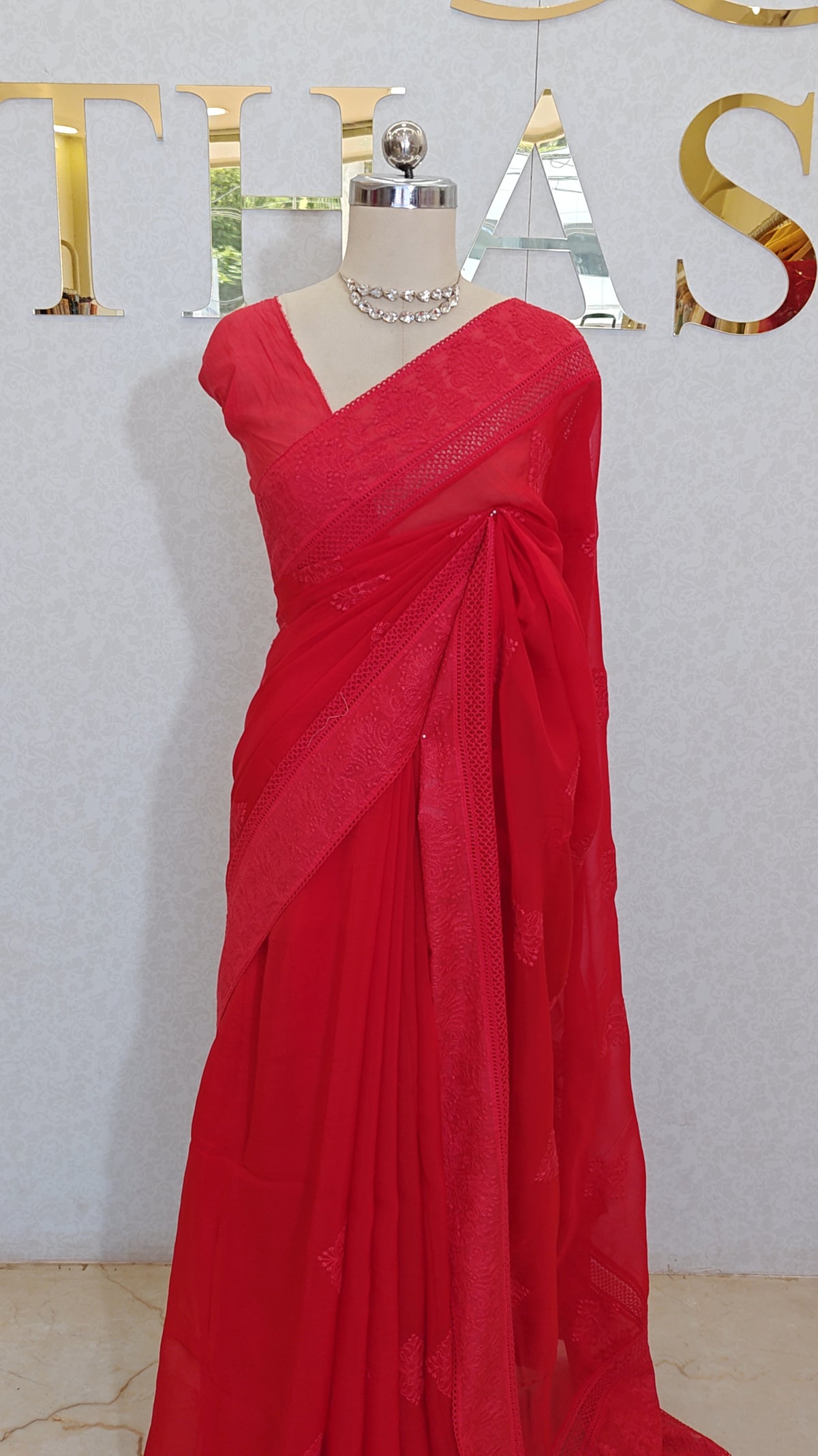 PURE ORGANZA SAREE