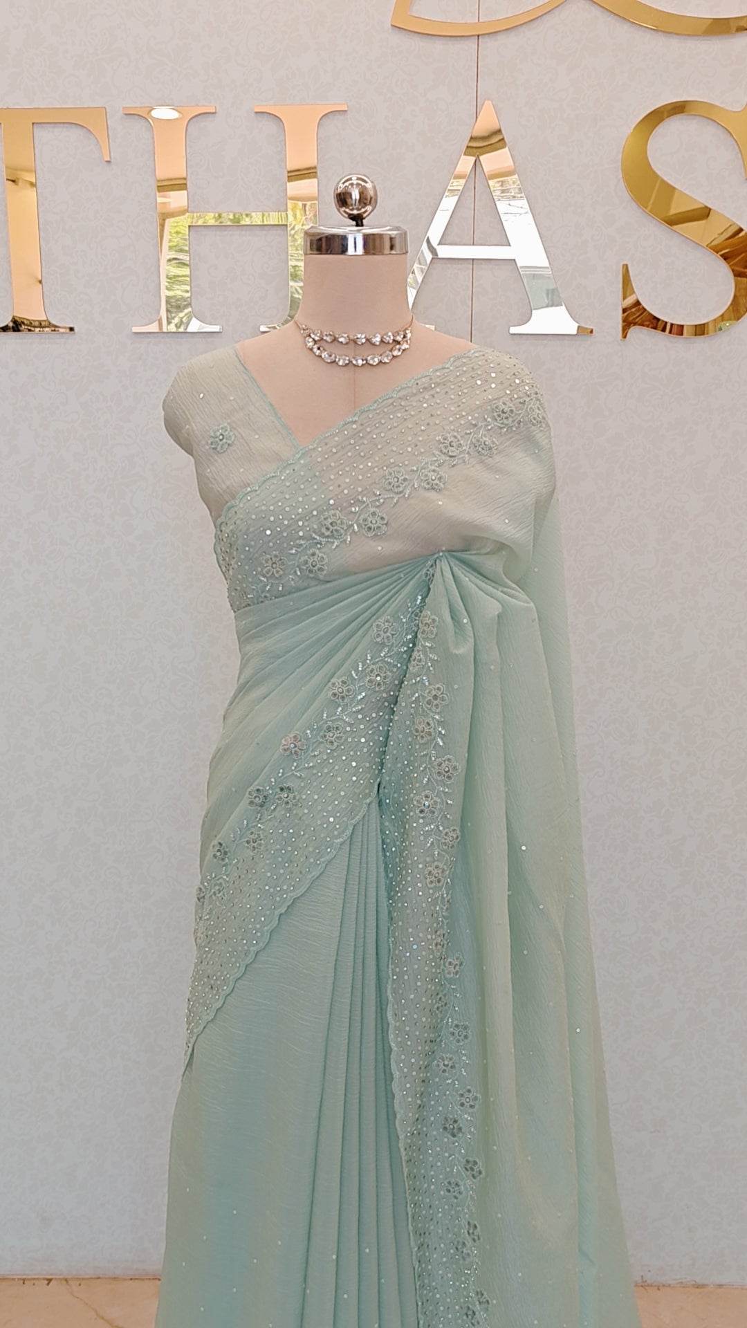 CRUSH ORGANZA SAREE