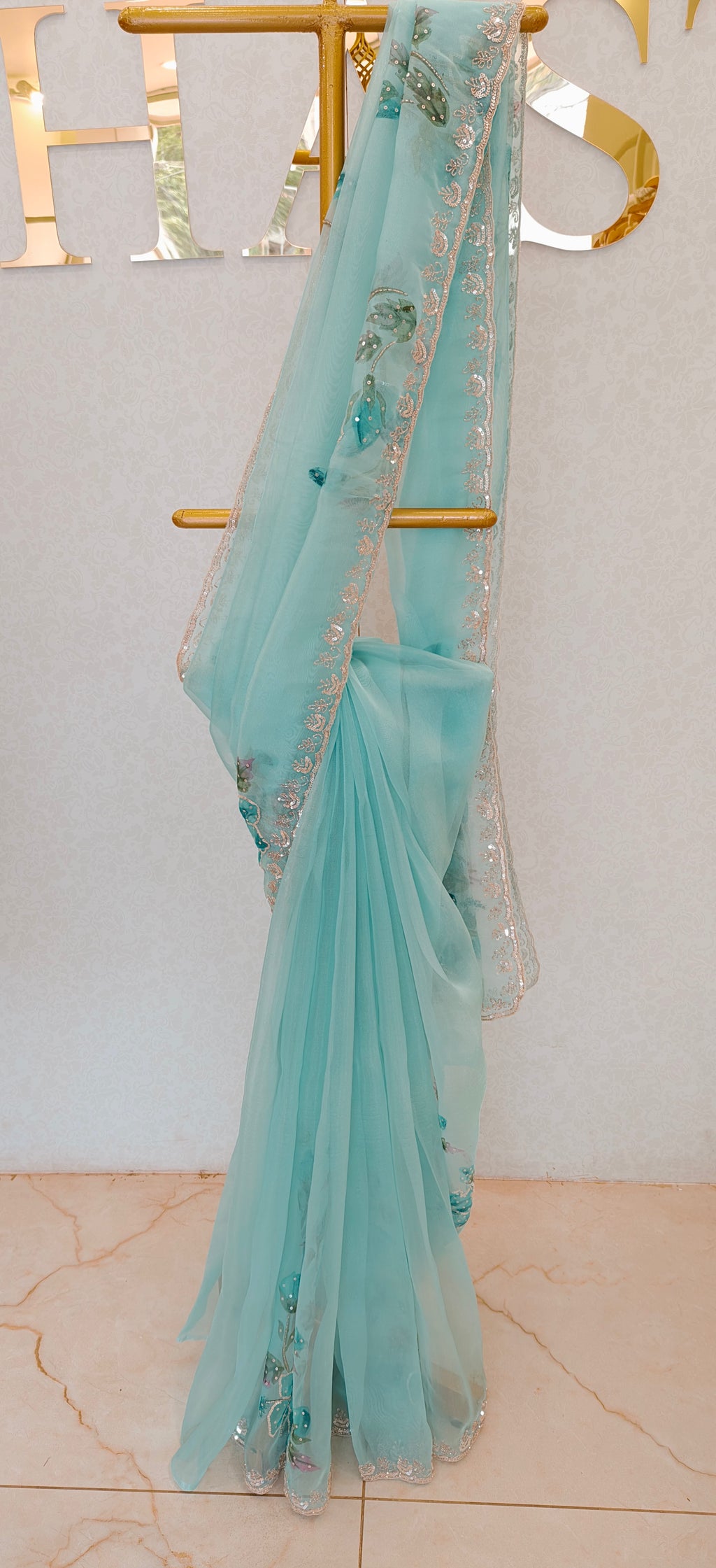 GLASS ORGANZA SAREE