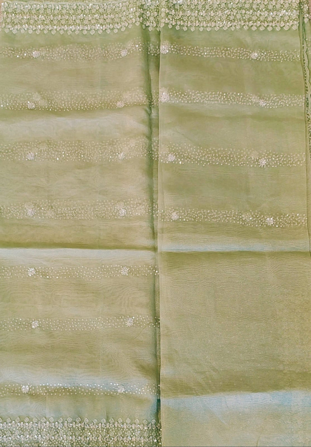 Crush organza saree