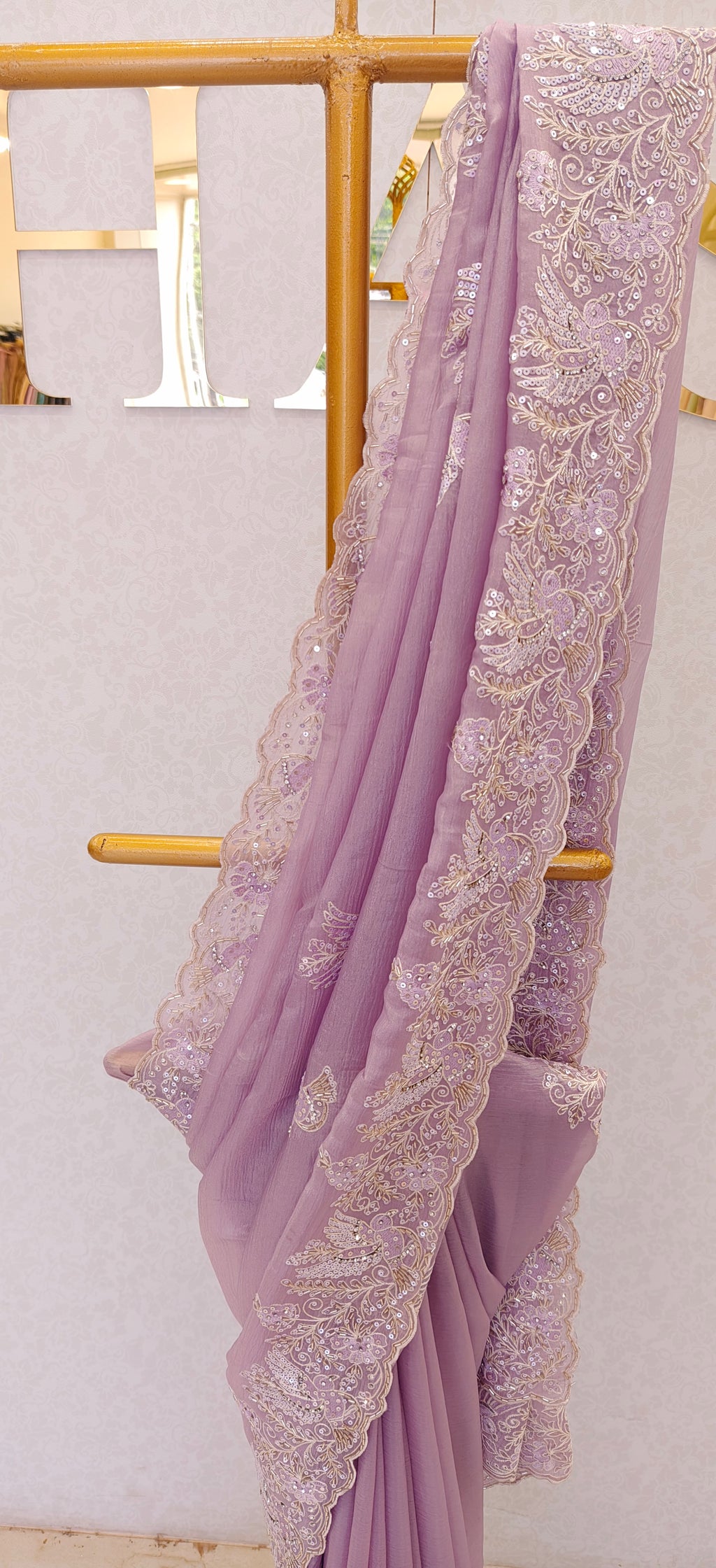 CRUSH ORGANZA SAREE