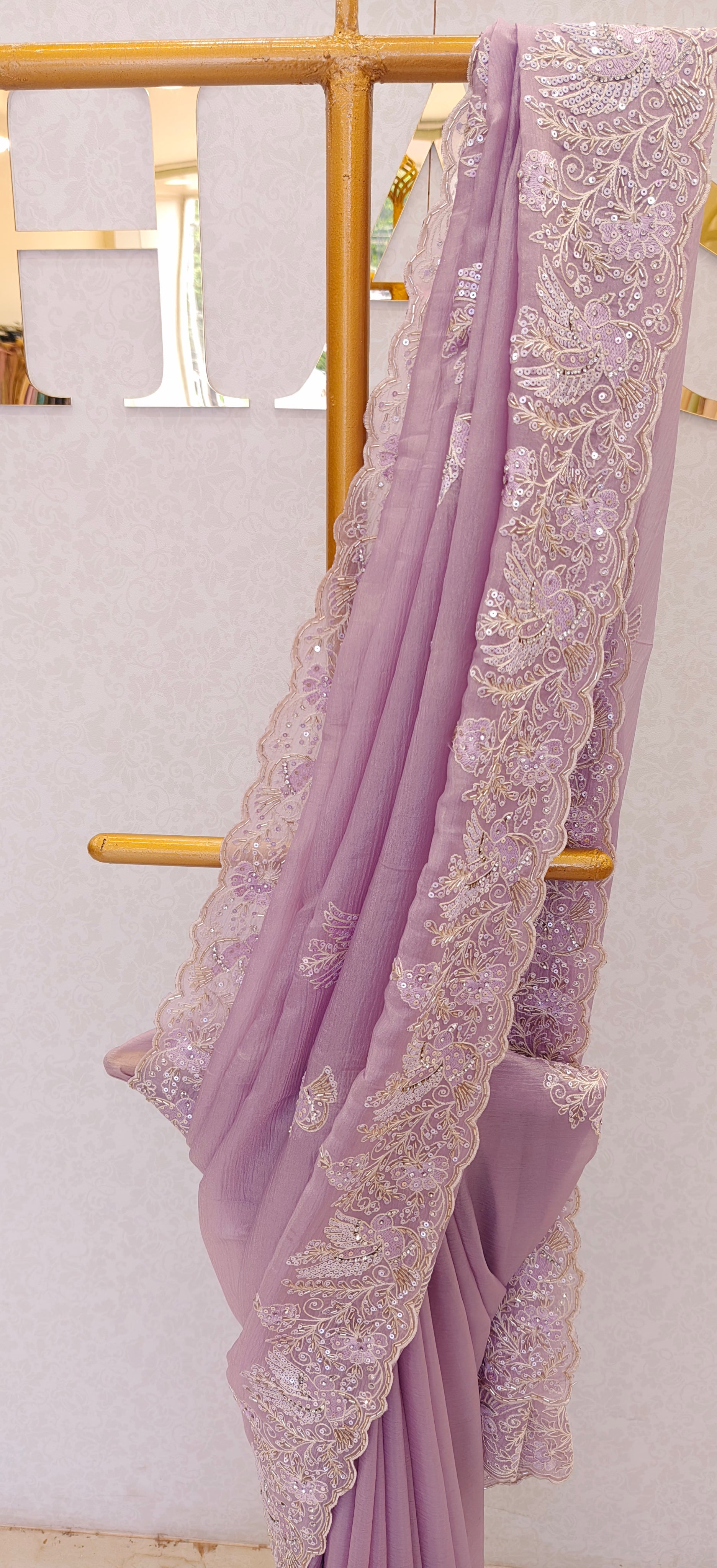 CRUSH ORGANZA SAREE