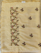 Linen tissue saree
