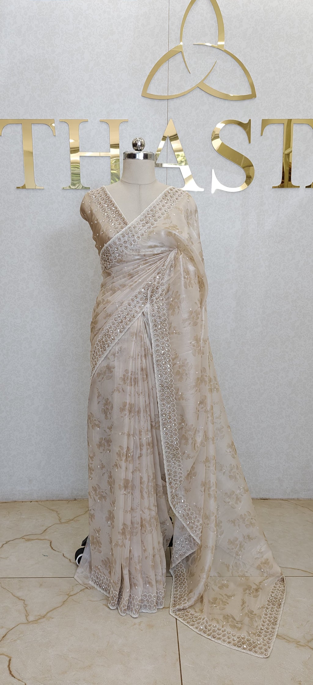 TISSUE NET SAREE