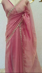 Tissue organza saree