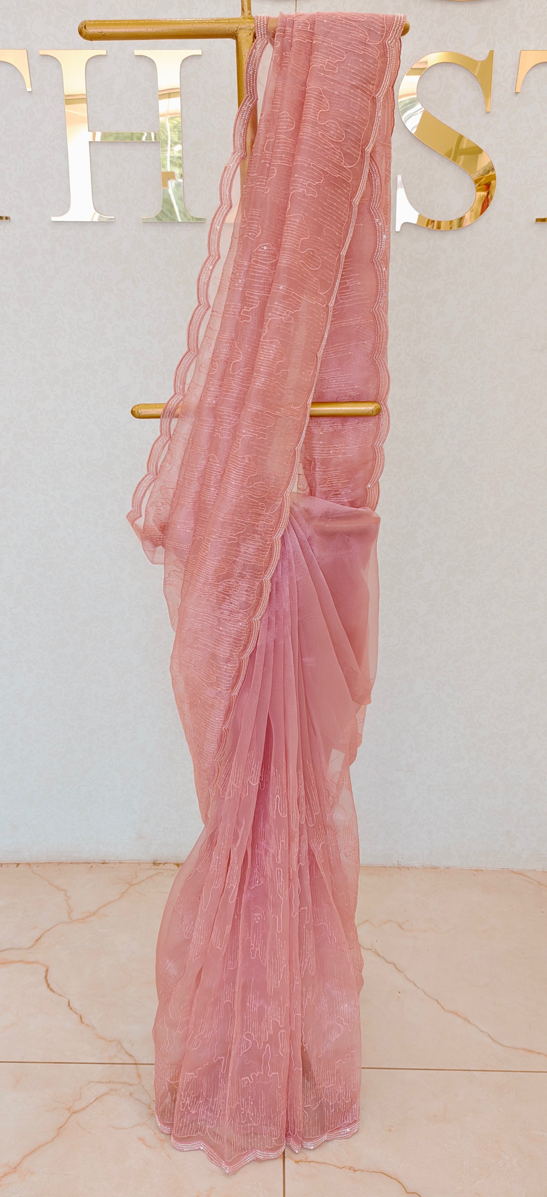 GLASS ORGANZA SAREE