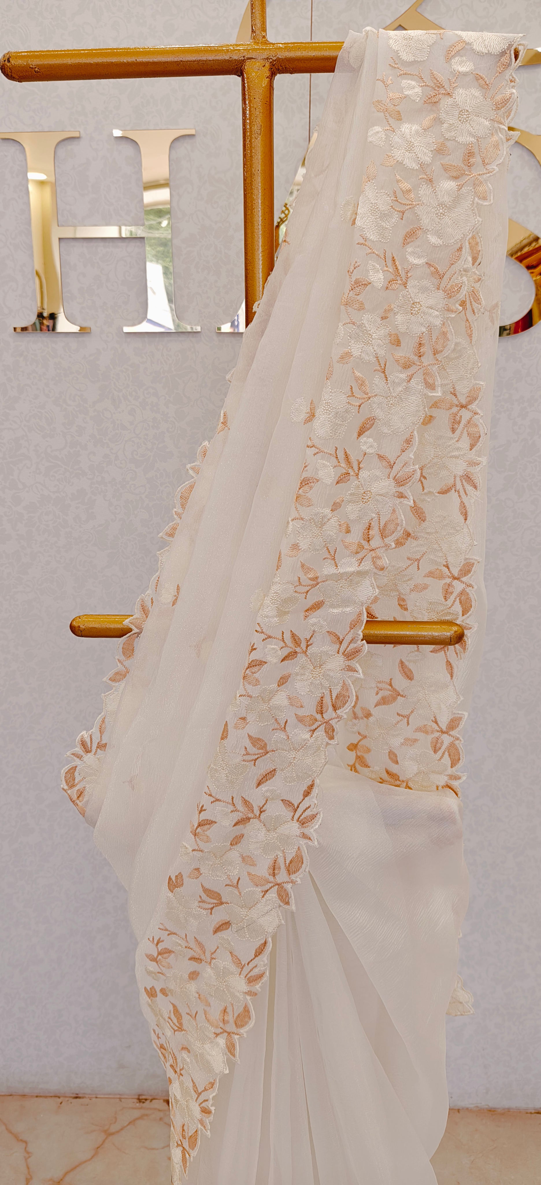 CRUSH ORGANZA SAREE