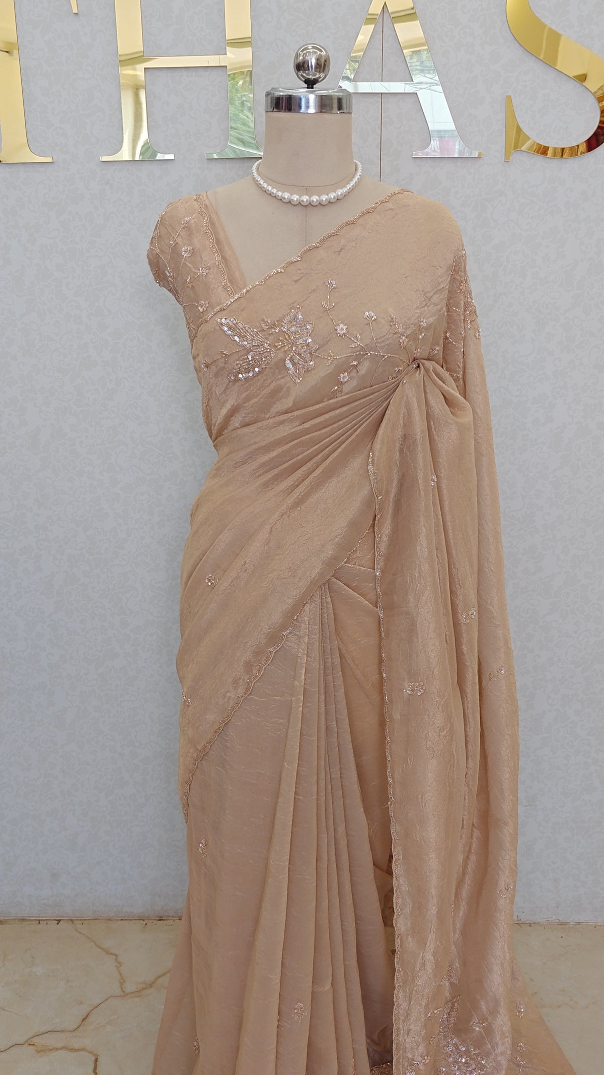 FLOWY ORGANZA SAREE