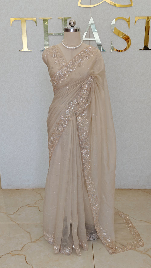 CRUSH ORGANZA SAREE