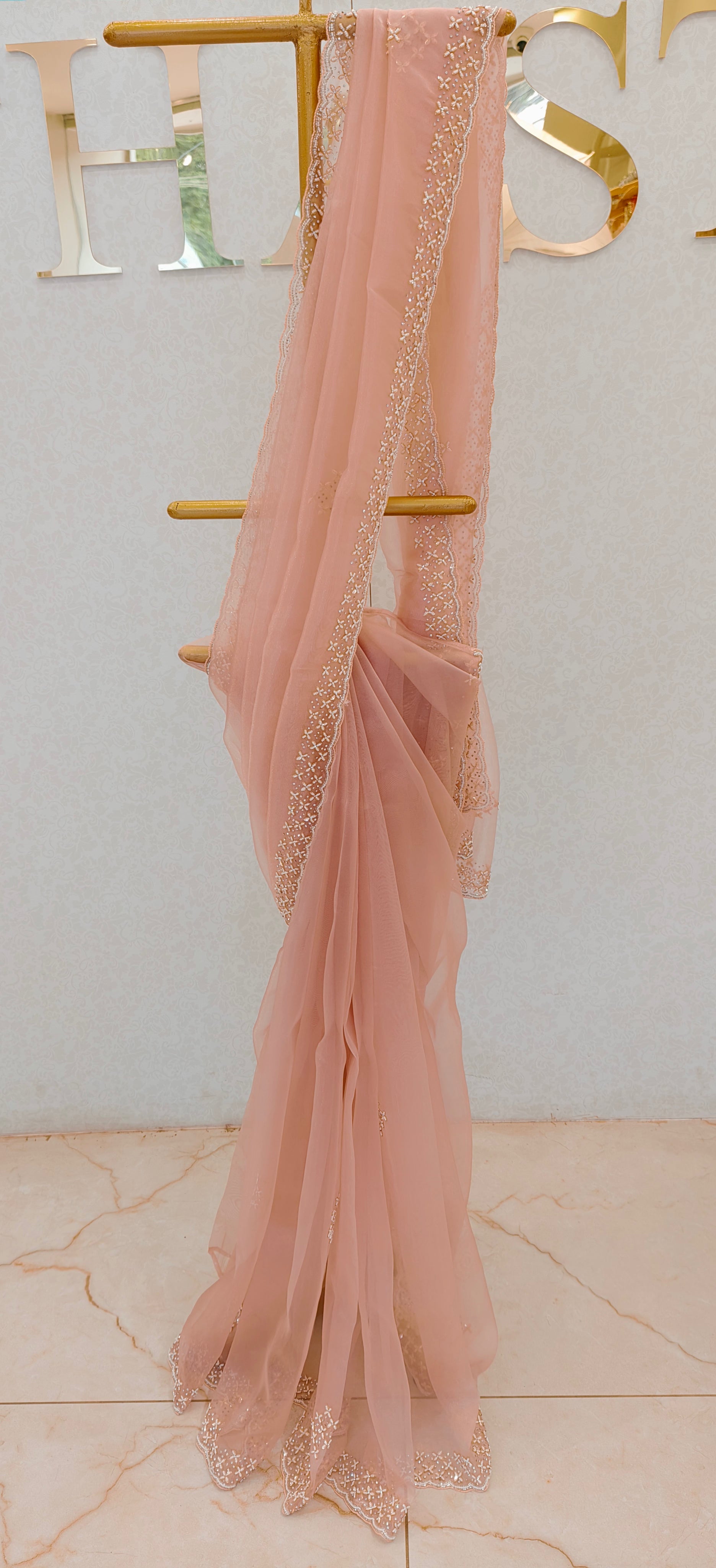 GLASS ORGANZA SAREE