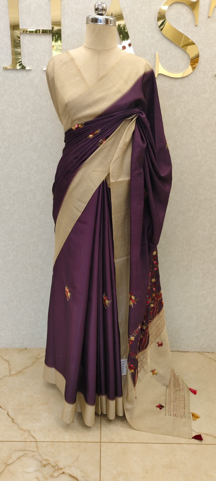 Tussar saree