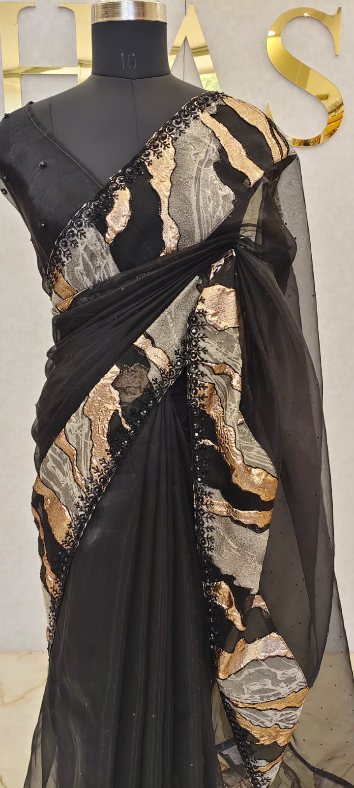 GLASS ORGANZA SAREE