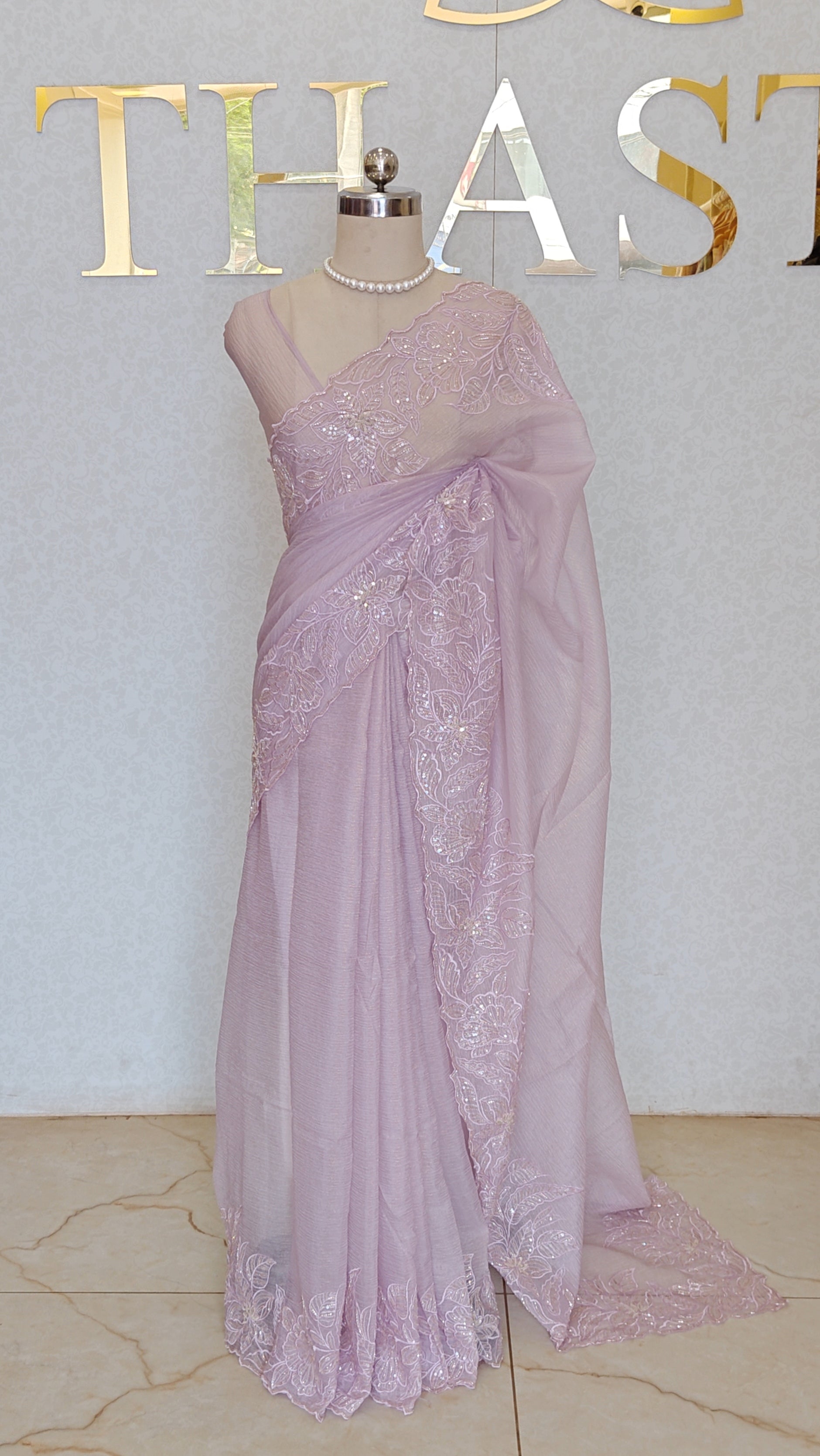 CRUSH ORGANZA SAREE