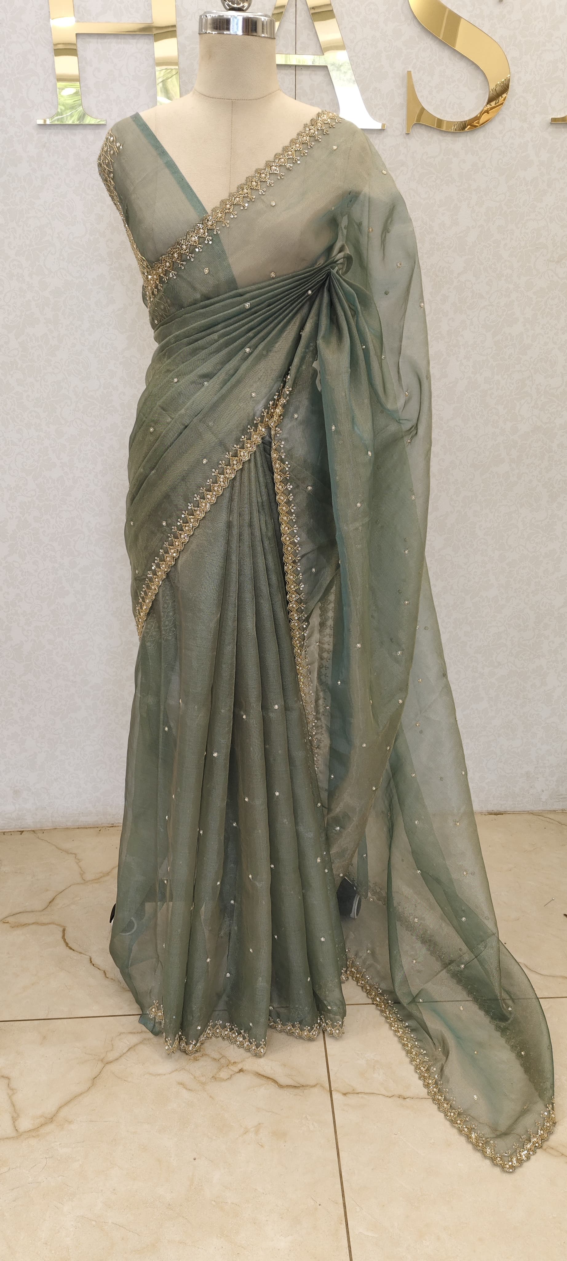 NET TISSUE SAREE