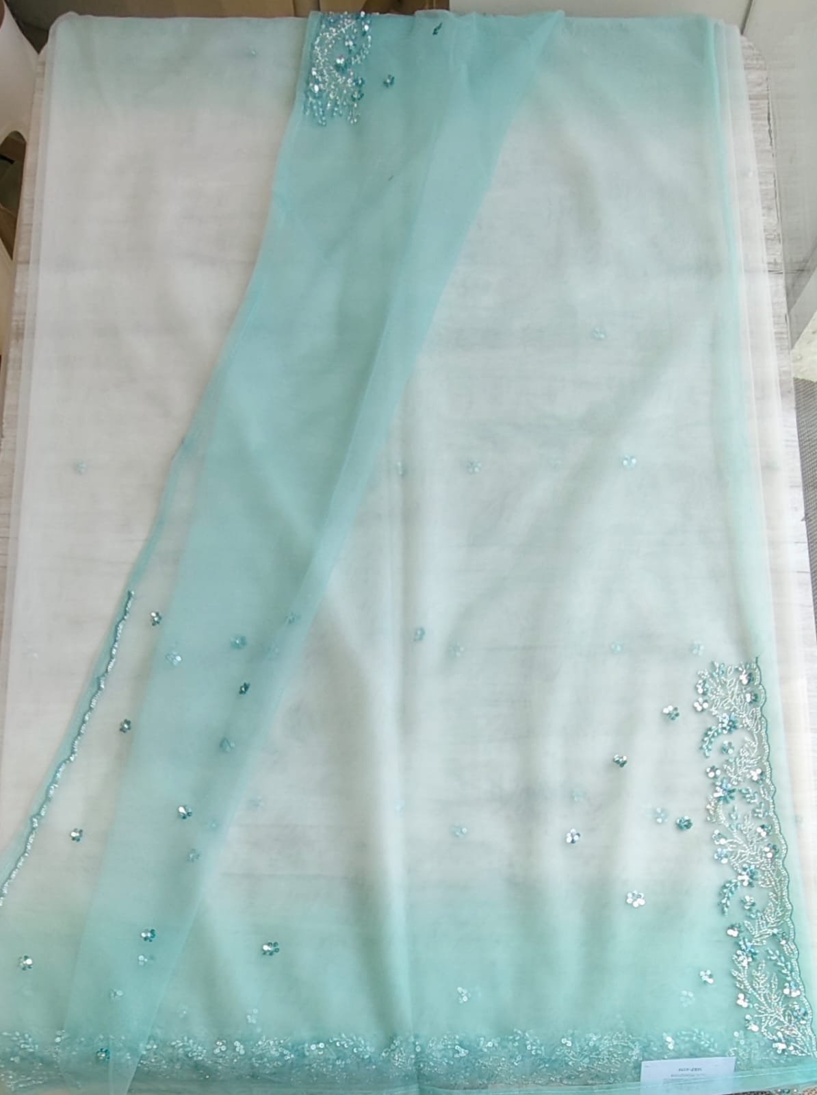 Net organza saree
