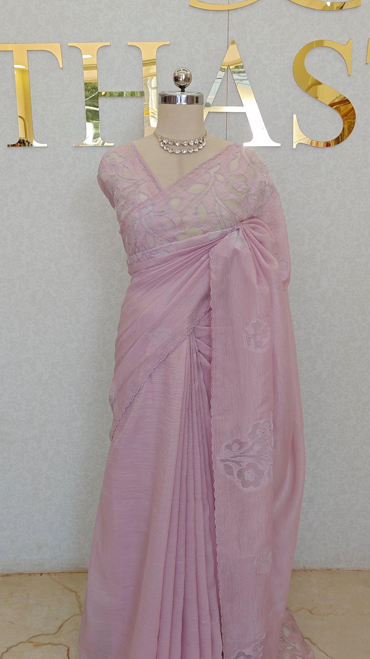 CRUSH ORGANZA SAREE