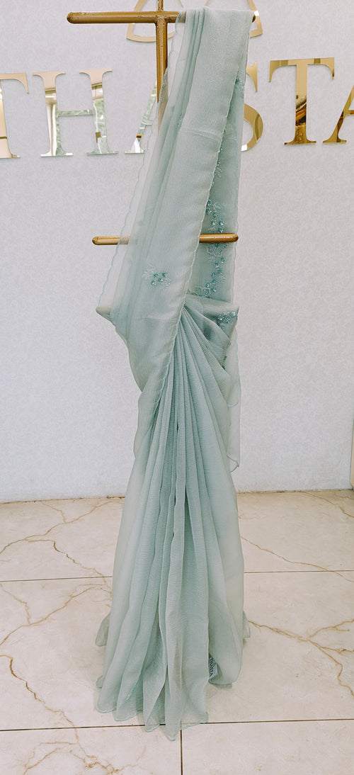 CRUSH ORGANZA SAREE