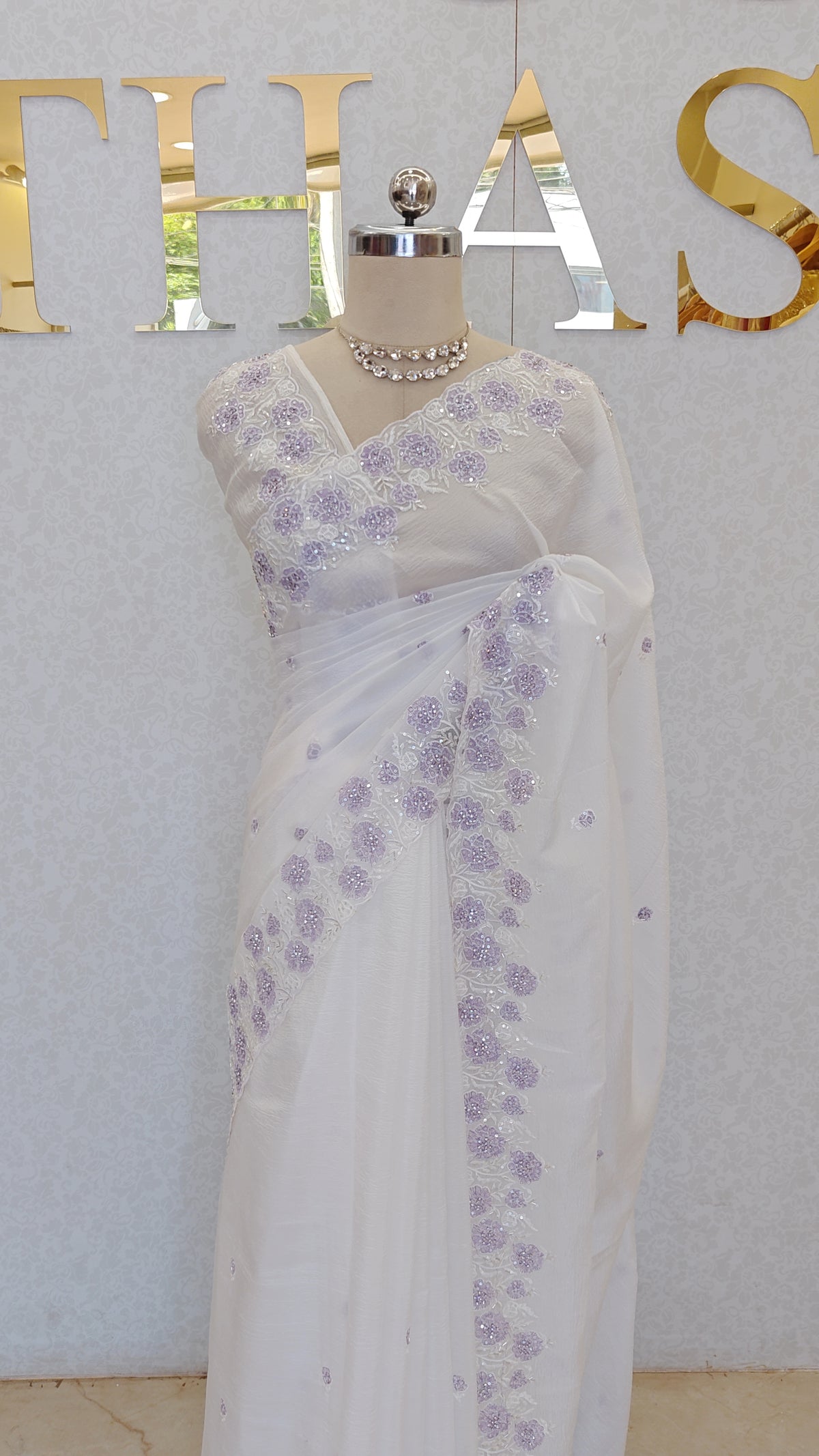 CRUSH ORGANZA SAREE
