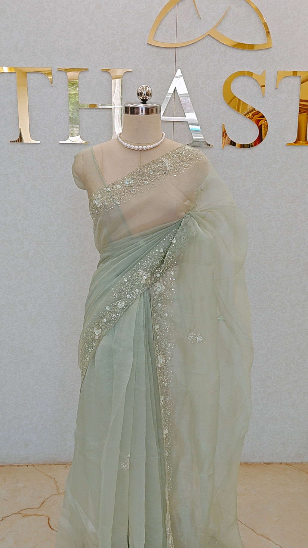 CRUSH ORGANZA SAREE