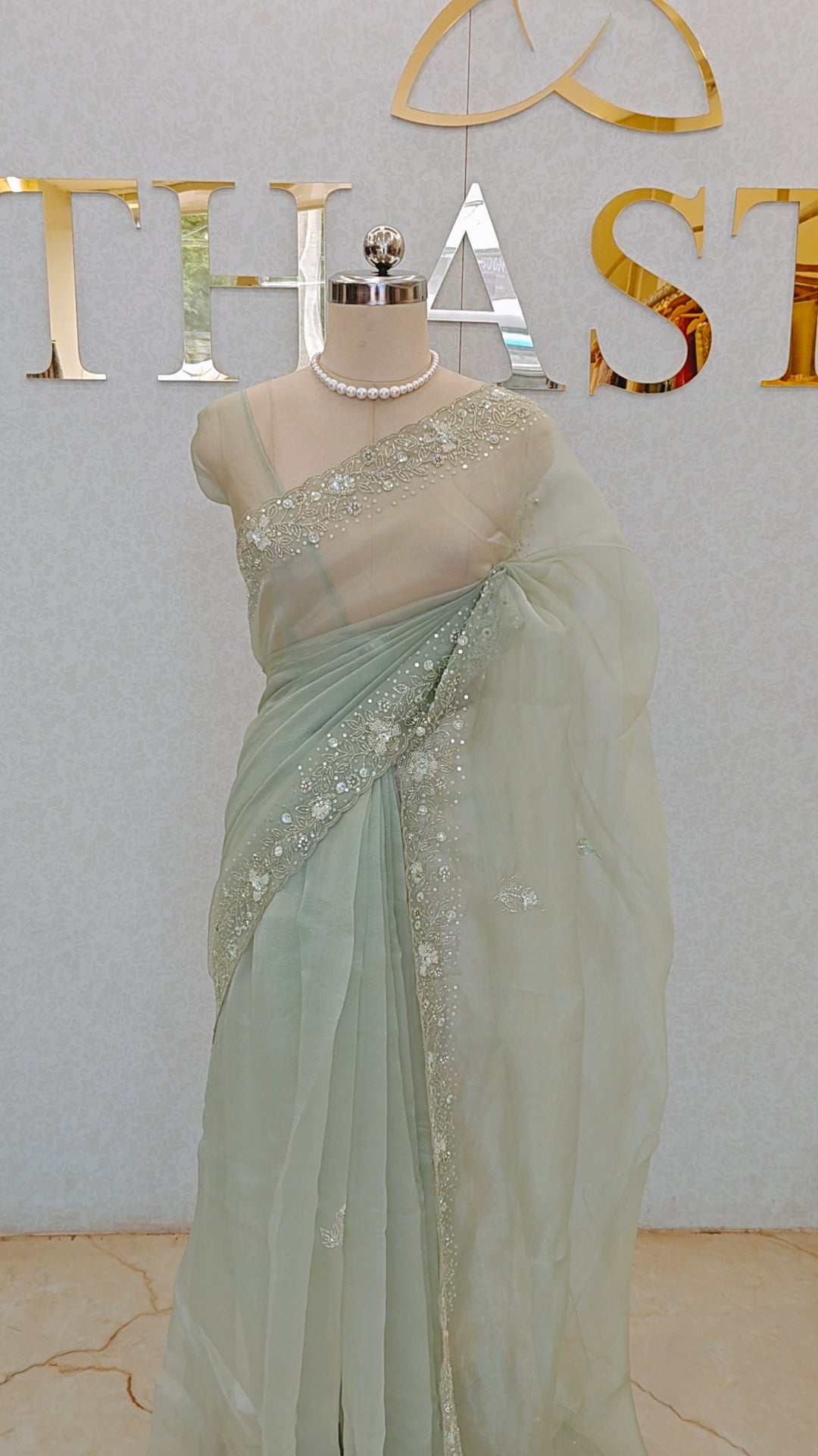 CRUSH ORGANZA SAREE