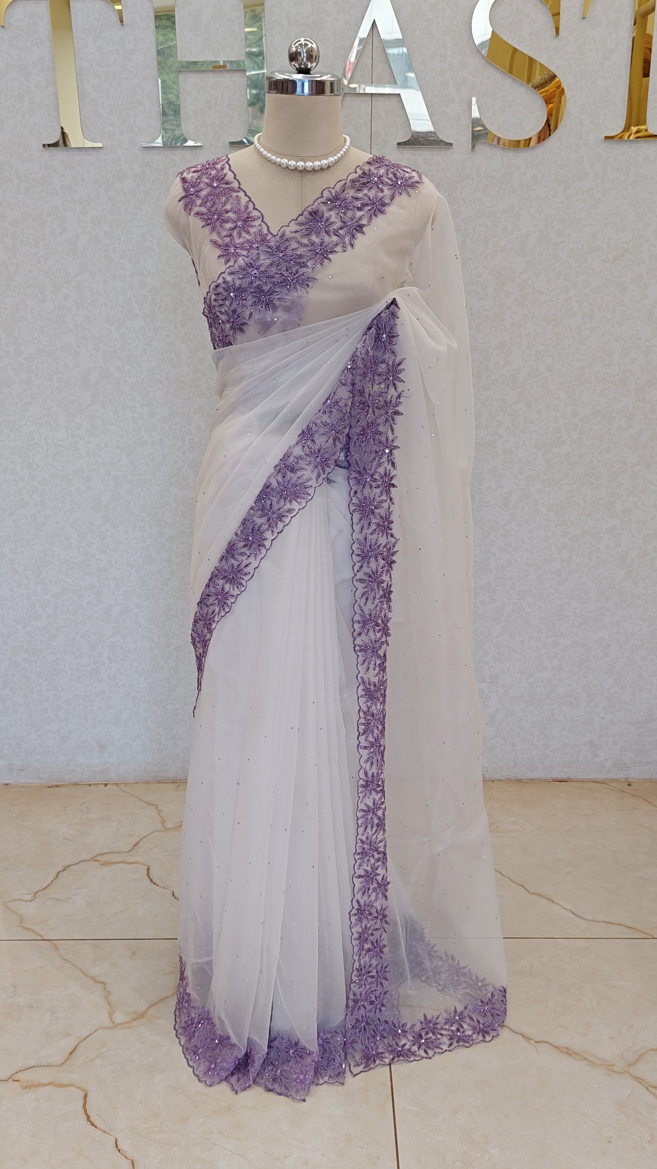 SOFT ORGANZA SAREE