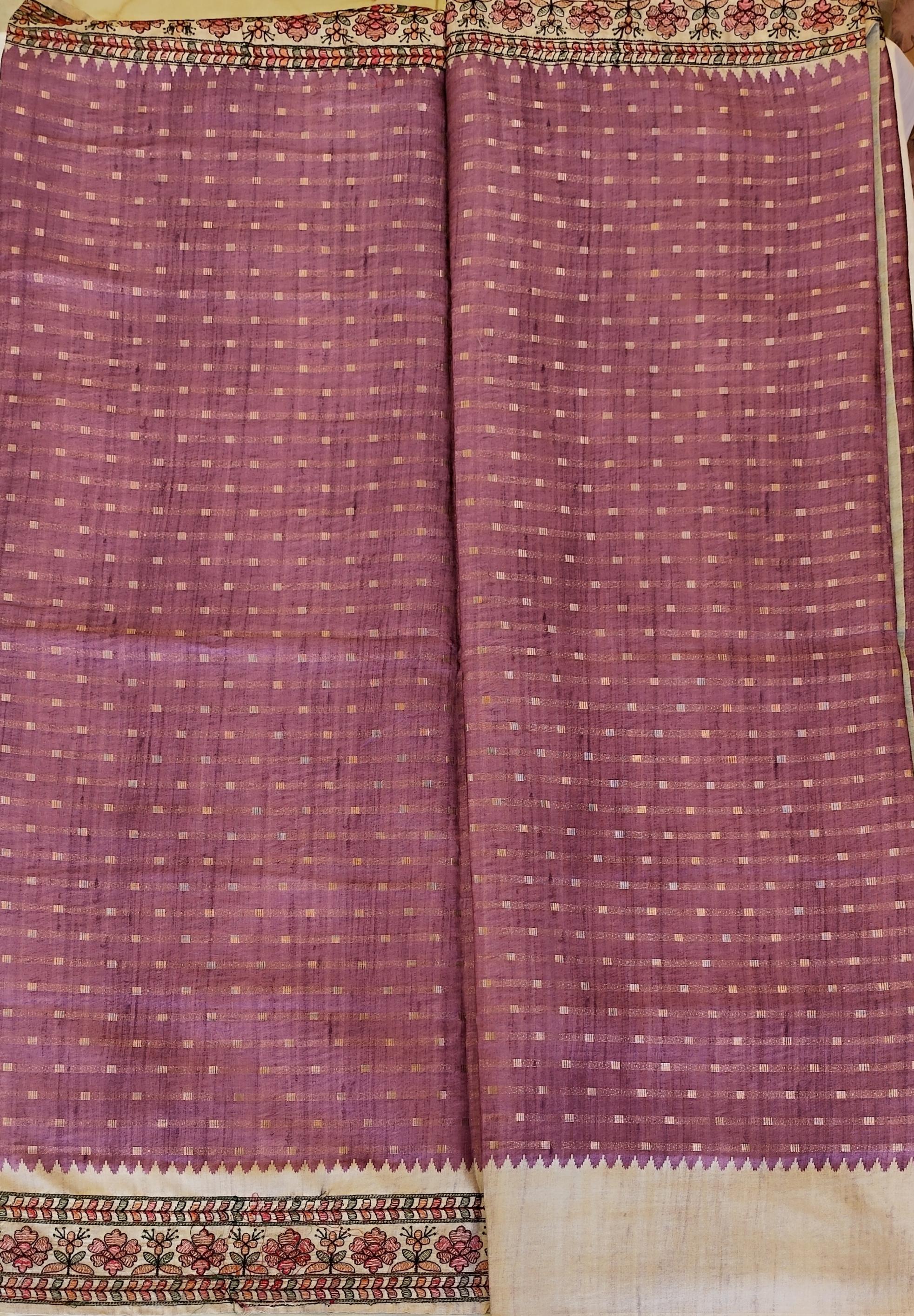 Semi tussar saree