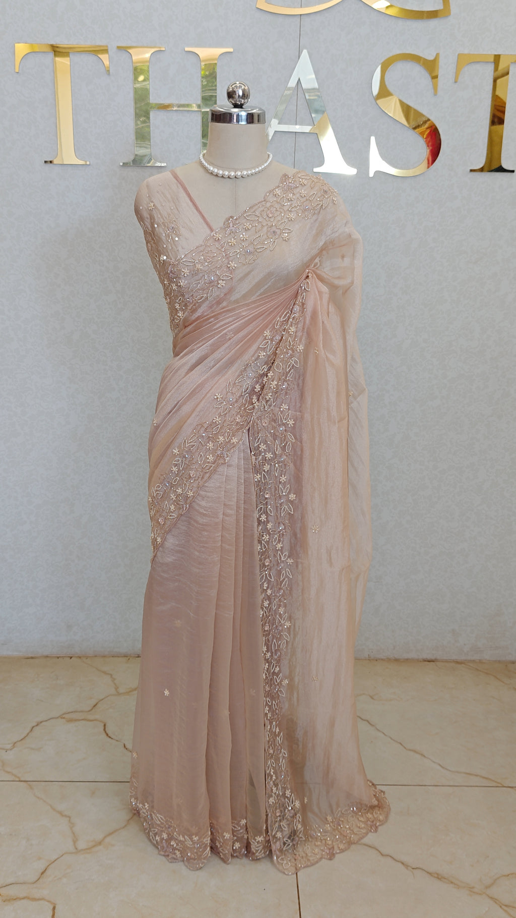 CRUSH ORGANZA TISSUE