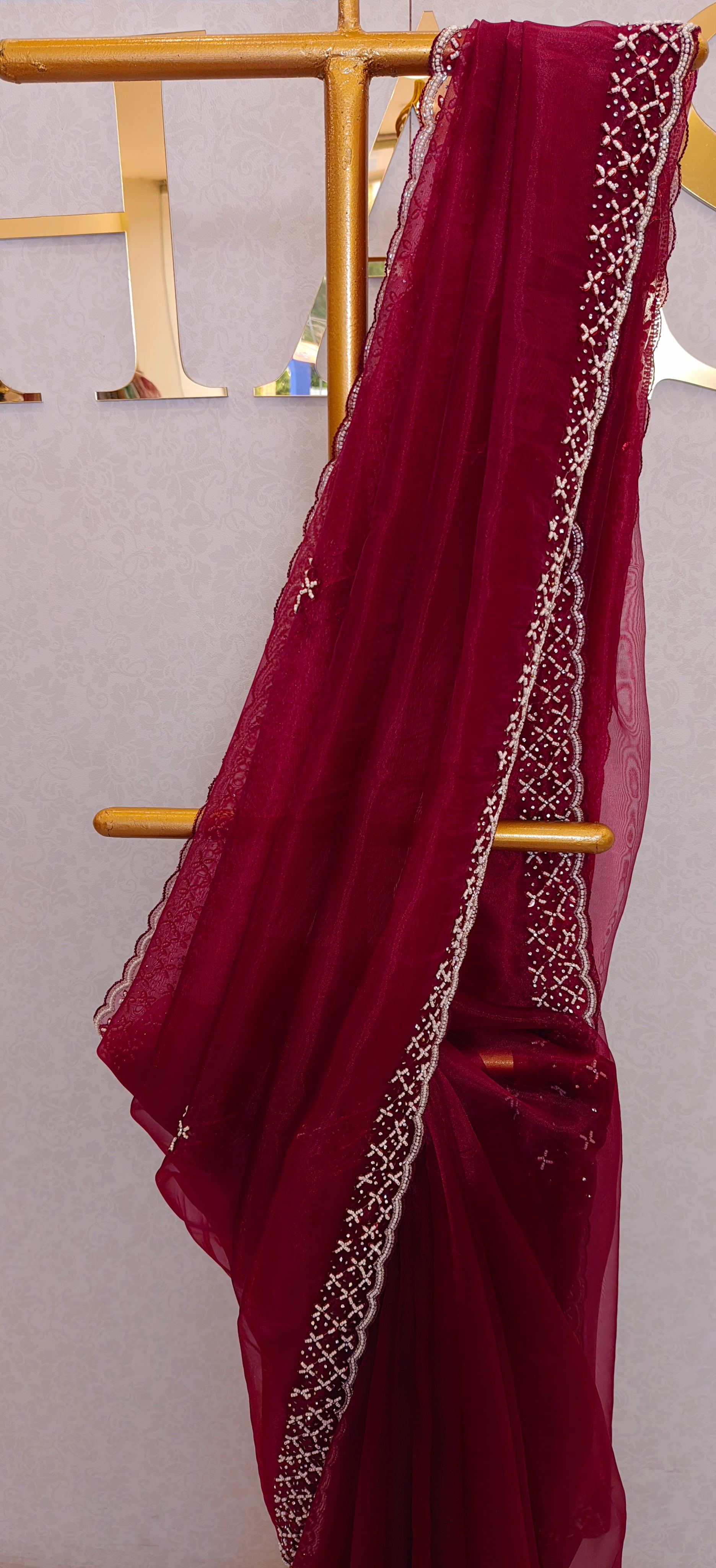 GLASS ORGANZA SAREE