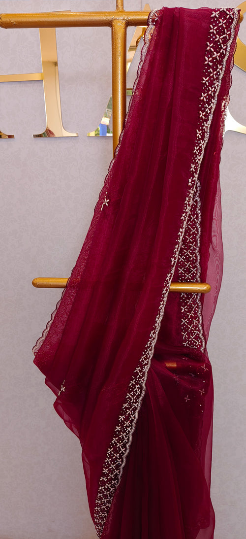 GLASS ORGANZA SAREE