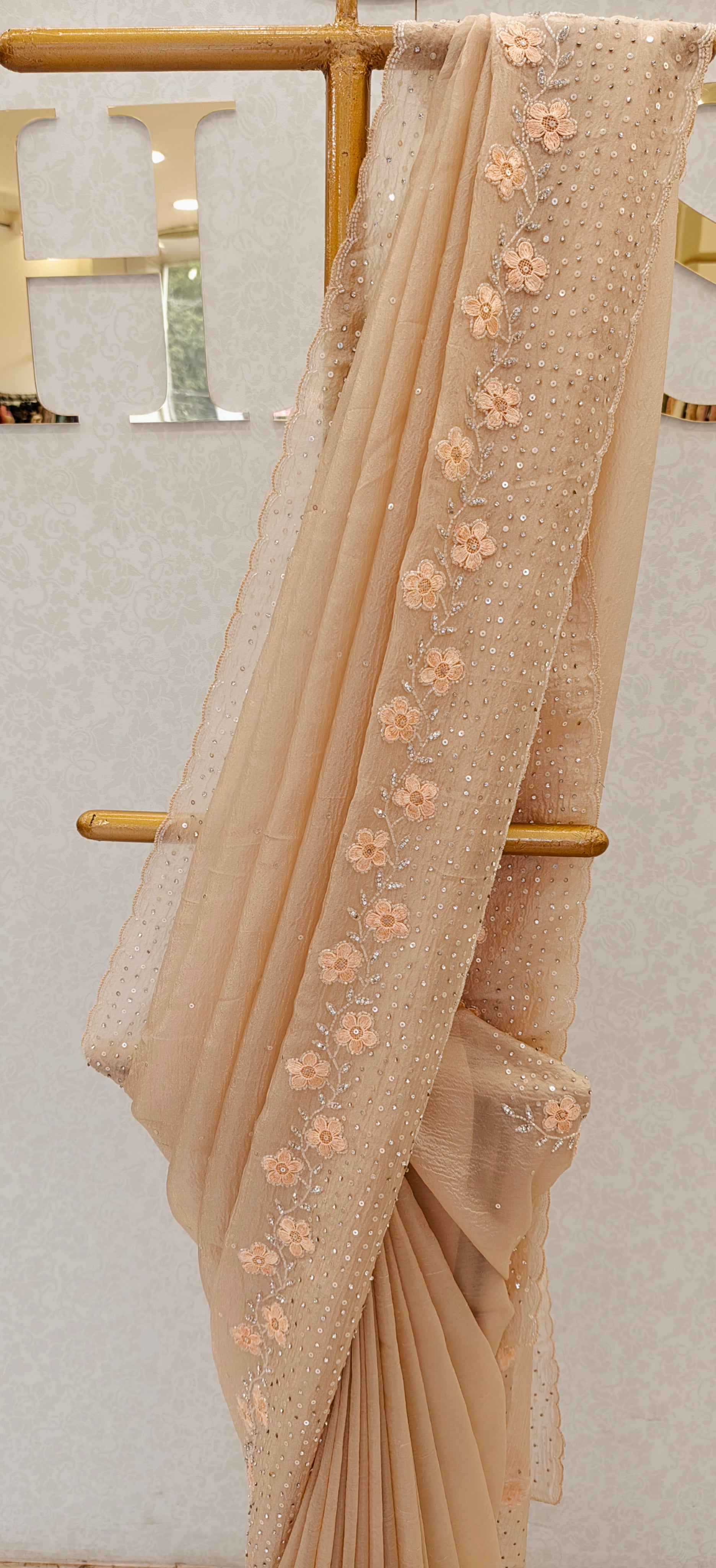 CRUSH ORGANZA SAREE