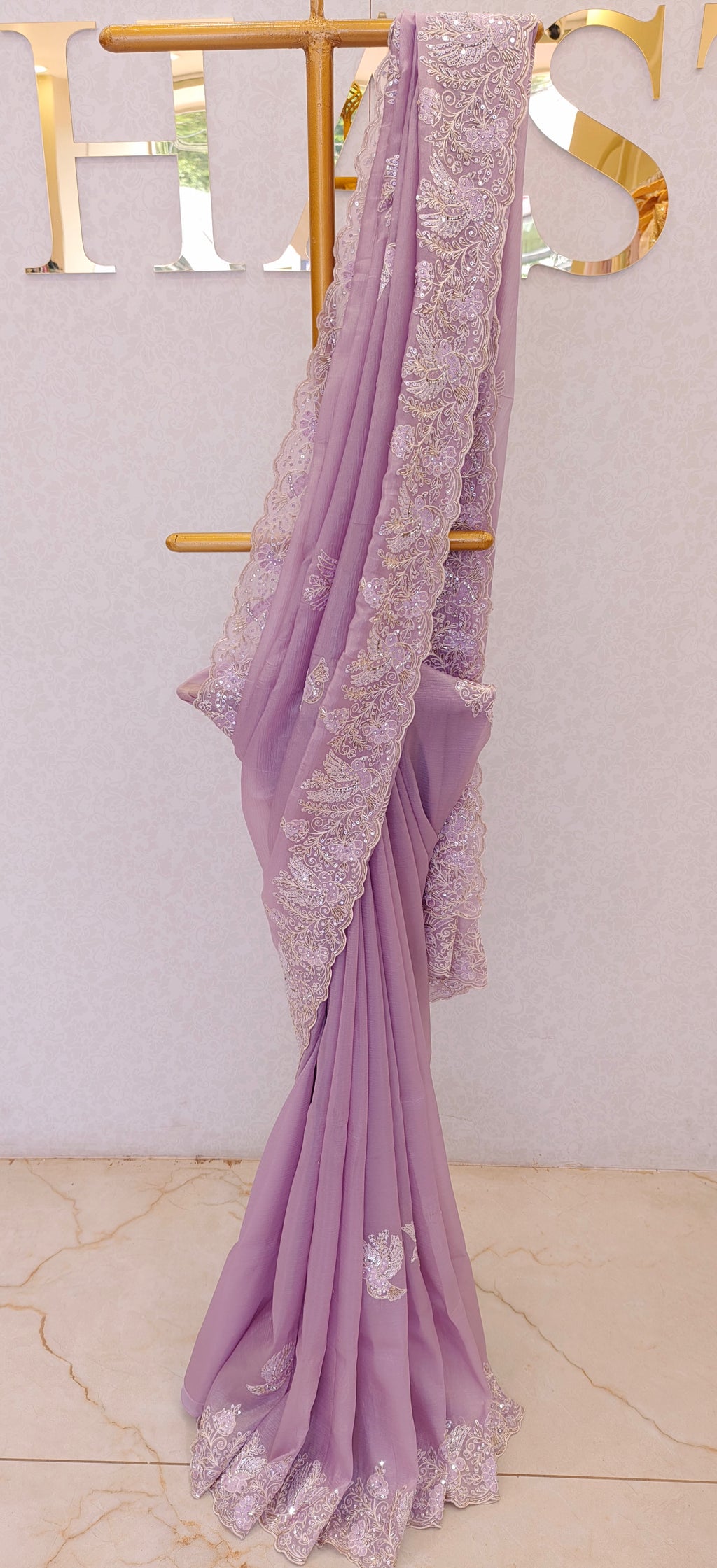 CRUSH ORGANZA SAREE