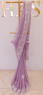 CRUSH ORGANZA SAREE