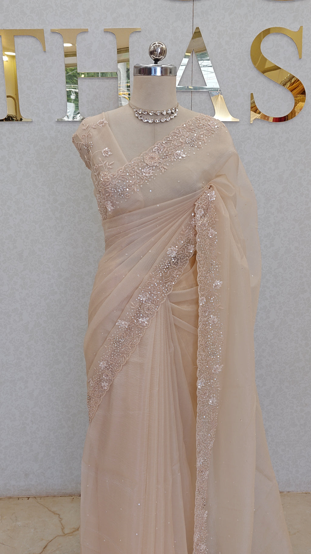 CRUSH ORGANZA SAREE