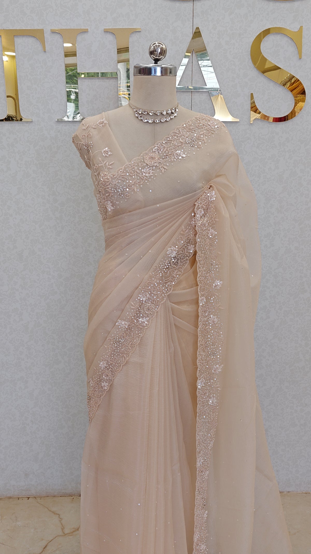 CRUSH ORGANZA SAREE