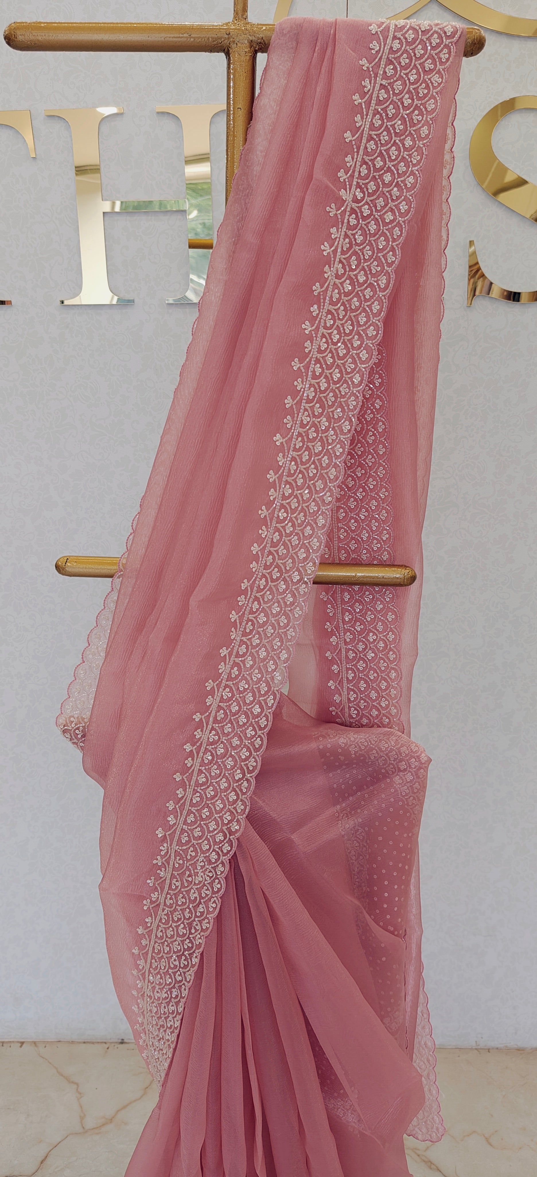 CRUSH ORGANZA SAREE