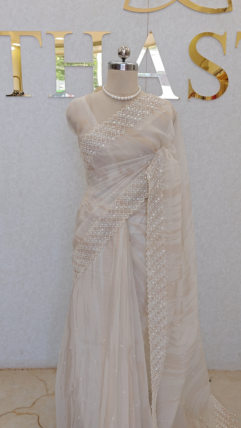 CRUSH ORGANZA SAREE