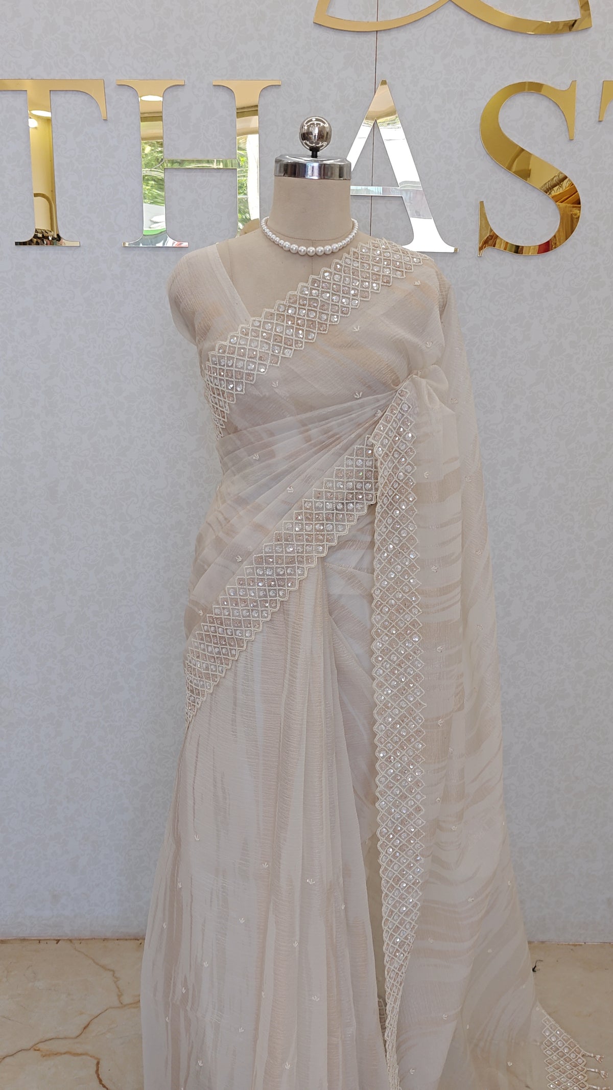 CRUSH ORGANZA SAREE