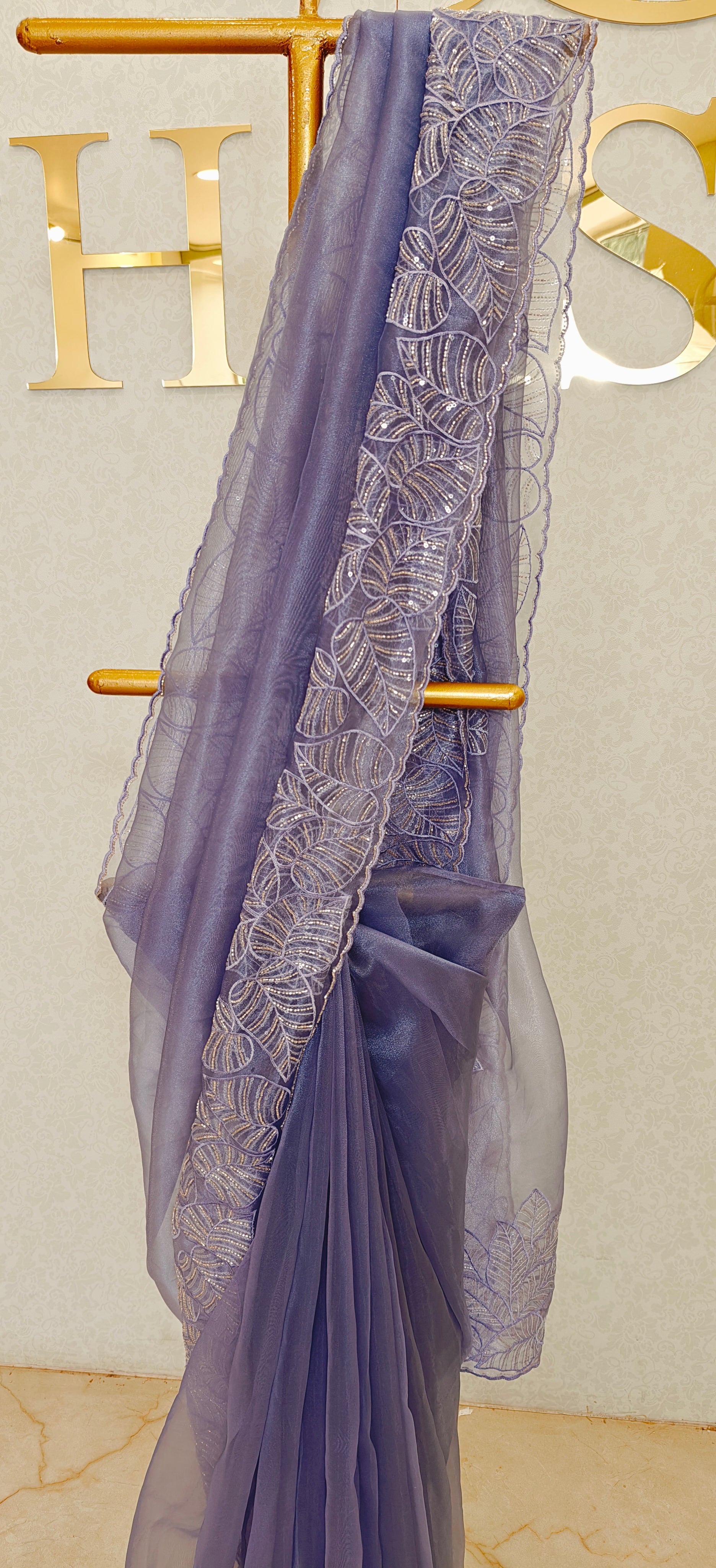 GLASS ORGANZA SAREE