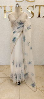 SEMI ORGANZA SAREE