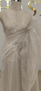 CRUSH ORGANZA SAREE