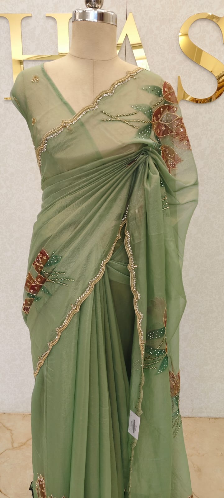 CRUSH ORGANZA SAREE