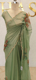 CRUSH ORGANZA SAREE