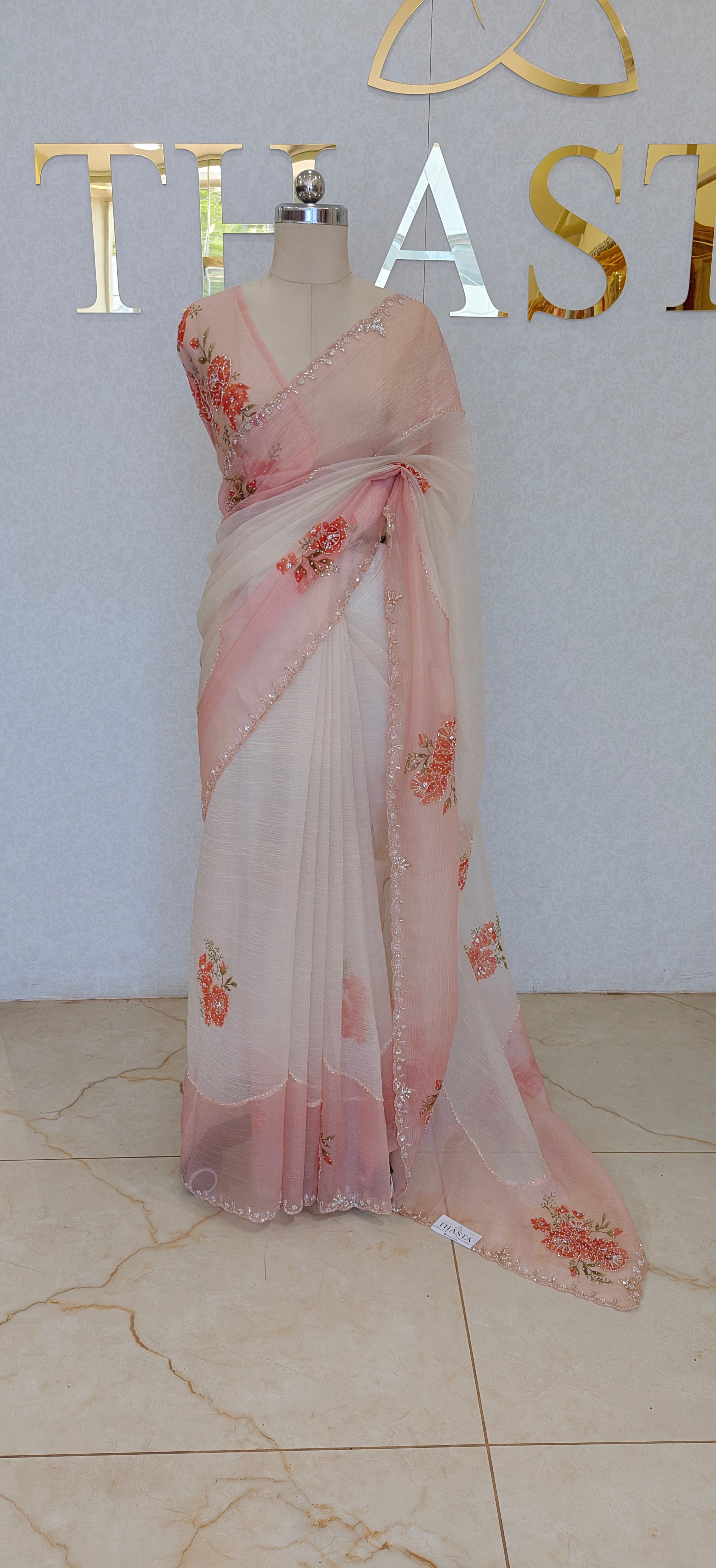 CRUSH ORGANZA SAREE